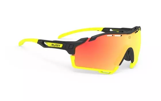 Очки велосипедные Rudy Project CUTLINE, Black Matte - Multilaser Orange, SP634006-0001