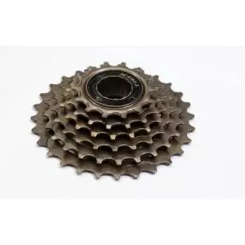 Трещотка TRIX, фривил, 6 скоростей, зубья 14-28T, сталь, коричневая, FW-6 BROWN