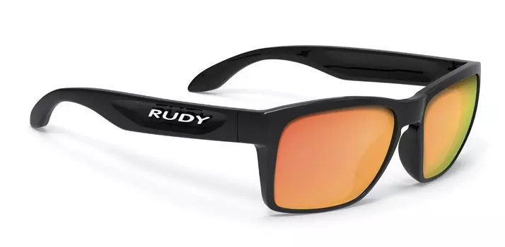 Очки велосипедные Rudy Project SPINHAWK SLIM BLACK GLOSS - MLS ORANGE, SP384042-0000