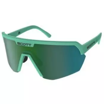 Очки велосипедные SCOTT Sport Shield, soft teal green/green chrome, ES281188-7486121
