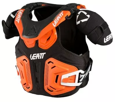 Защита панцирь+ шея подростковый Leatt Fusion Vest Junior 2.0, оранжевый, 2023 (Размер: L/XL )