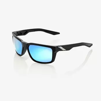 Очки велосипедные солнцезащитные 100% Daze, Matte Black / HiPER Blue Multilayer Mirror, 61030-019-75