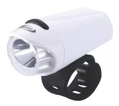Фонарь велосипедный передний BBB EcoBeam, яркий светодиод 0.2W, 2 режима, бело-черный, BLS-75