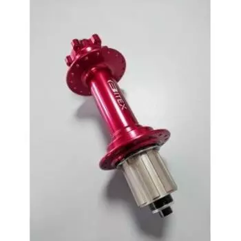 Втулка велосипедная Bitex, задняя, для фэтбайка, барабан Shimano сталь, эксцентрик, красный, FB-MTR-M10-190Red_ShimST