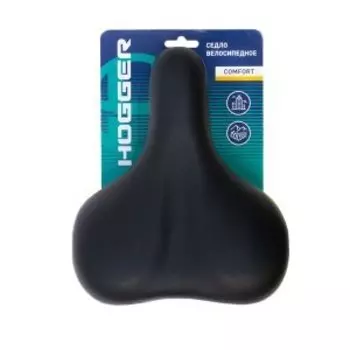 Седло HOGGER, комфорт 260x220 мм, унисекс, эластомер, черное, SDHG60220E0BK