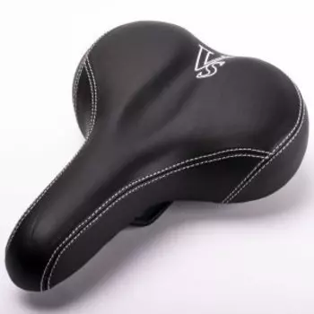 Седло велосипедное Vinca Sport, комфортное, 250*200мм, черное, VS 113