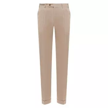 Брюки изо льна и хлопка Corneliani