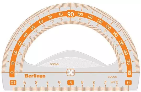 Транспортир Berlingo Color 10см 180° в ассортименте
