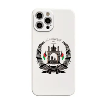 Чехол для телефона с прямым краем и флагом Афганистана для Apple iPhone 14 11 12 13 Pro Max Mini X XS XR 7 8 Plus SE2, защитный чехол iPhone 13