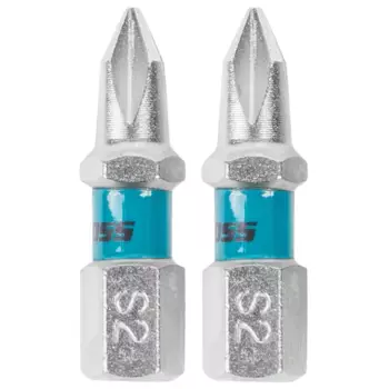 Бита крестовая Gross PH1x25 мм, 2 шт.