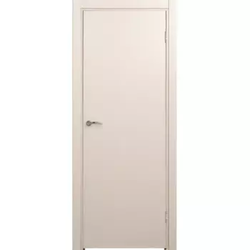 Блок дверной глухой ПВХ Крем 21-10 90x200 см (с замком и петлями)