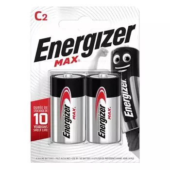 Батарейка алкалиновая Energizer Max C/LR14, 2 шт.
