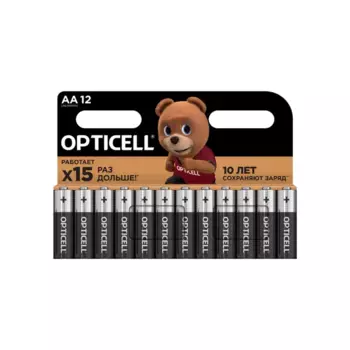 Батарейка Opticell Basic алкалиновая LR6 AA 12 шт.