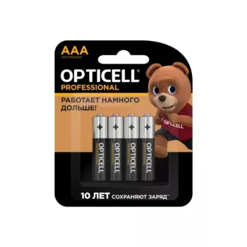 Батарейка Opticell Professional алкалиновая LR03 AAA 4 шт.