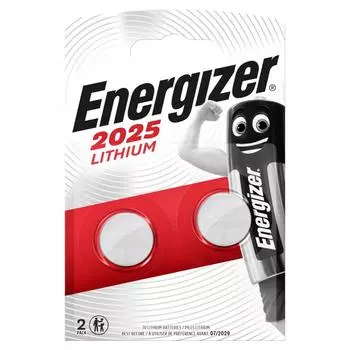 Батарейка литиевая Energizer ENR CR 2025 FSB2, 2 шт.