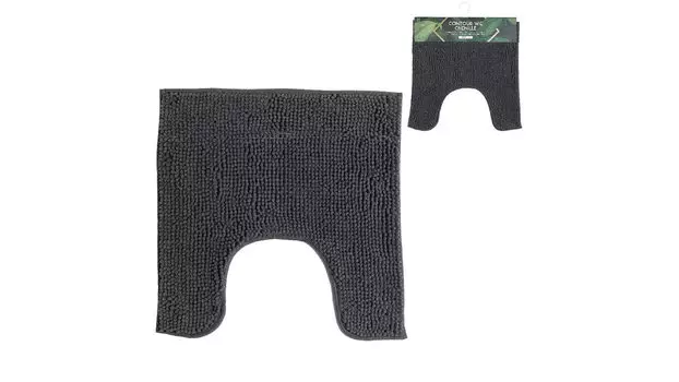 Коврик для туалета Chenille серый