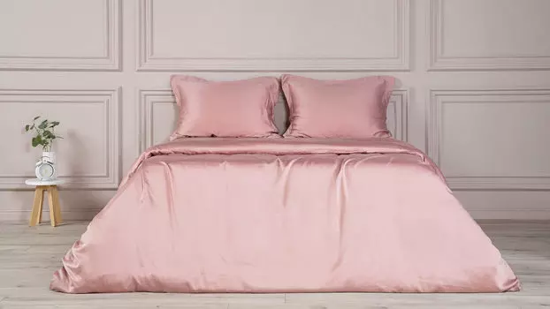 Комплект постельного белья Solid Tencel, цвет Розовое золото