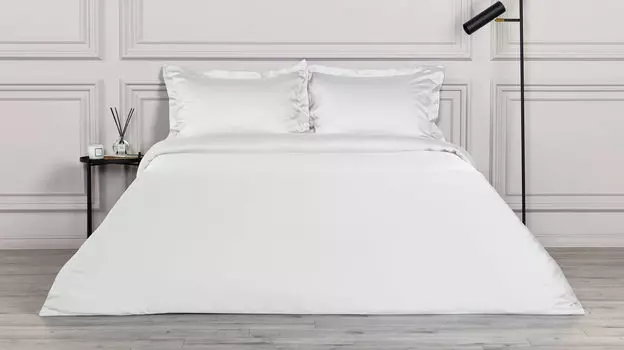 Комплект постельного белья Solid Tencel Белый