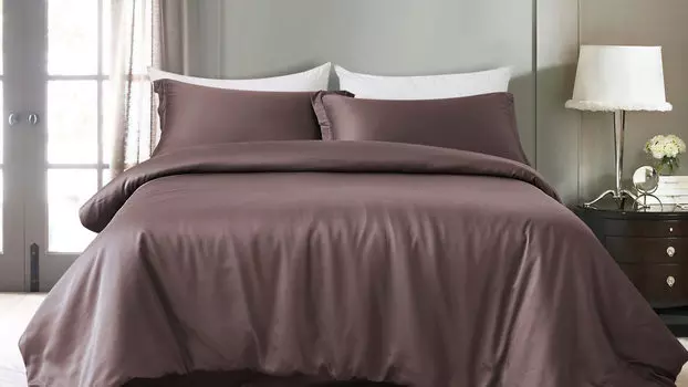 Комплект постельного белья Solid Tencel, цвет Макиато