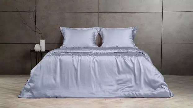 Комплект постельного белья Solid Tencel, цвет Васильковый