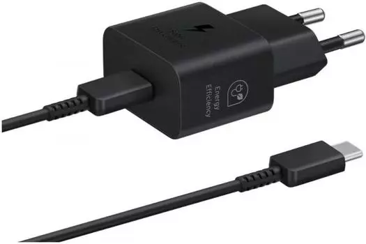 Зарядное устройство сетевое Samsung EP-T2510 25W Type-C Black+cable