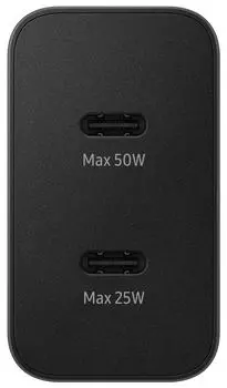 Зарядное устройство сетевое Samsung EP-T5020 50W Duo Type-C Black + cable