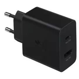 Зарядное устройство сетевое Samsung EP-TA220 USB-A/USB Type-C 30W, черное