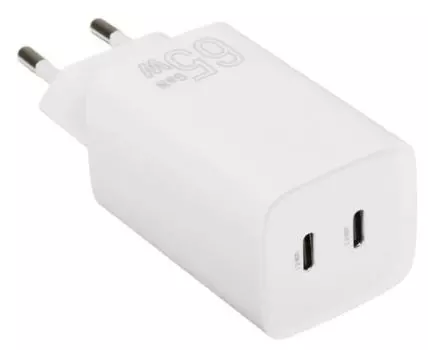 Зарядное устройство сетевое TFN TFN-WC-65-2108-WH GAN C+C 65W б/кабеля white