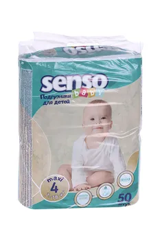 Подгузники Senso baby Maxi (7-18кг), 50 шт