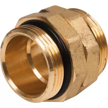 Ниппель Valtec 1 1/4"x1 1/4" НР латунь VT.0606.0.07