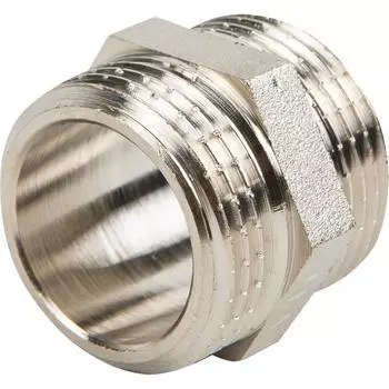 Ниппель Valtec наружная резьба 1" никелированная латунь VTr.582.N.0006