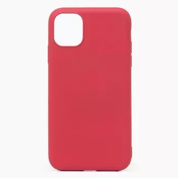 Чехол-накладка Activ Original Design для смартфона Apple iPhone 11, soft-touch, бордовый (115574)