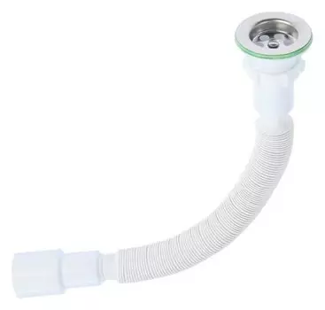 Гофросифон Akvater, 11/2" х 40/50 мм, универсальный, L=450-840 мм