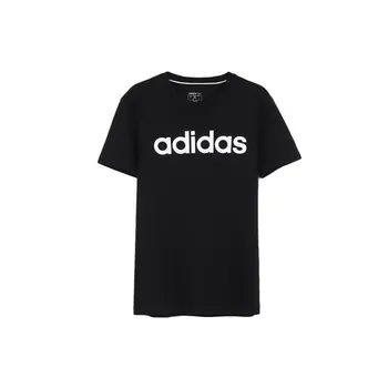 Adidas NEO Повседневная спортивная футболка с круглым вырезом Мужские топы Черные FP7393 M