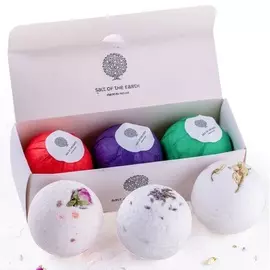 Набор бомбочек для ванн Salt of the Earth flower relax 3 штуки