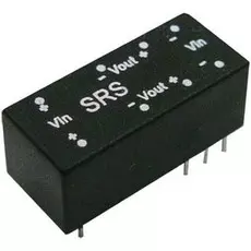 Преобразователь DC-DC модульный Mean Well SRS-1205 0.5Вт, Uвх=12В/-10%, один выход 5В/100мА, изоляция 1000В DC, корпус DIP16 22.6х9.9х8.4мм, -25°С...6