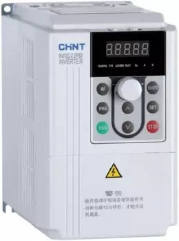 Преобразователь частоты CHINT 639160 NVF2G-2.2/TD2, 2.2кВт, 220В 1Ф , общий тип