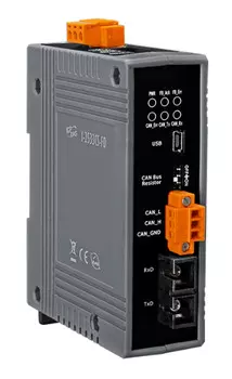 Преобразователь ICP DAS I-2533CS-FD CR CAN/CAN FD to Single-mode Fiber Bridge; 1 (30 km) single-mode, SC connector (RoHS)