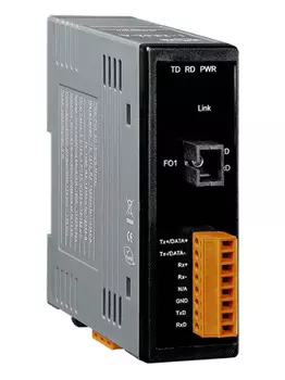 Преобразователь ICP DAS I-2542-A CR RS-232/422/485 to Single-Mode 15 Km, SC Fiber optic converter, TX 1310 nm, RX 1550 nm (RoH