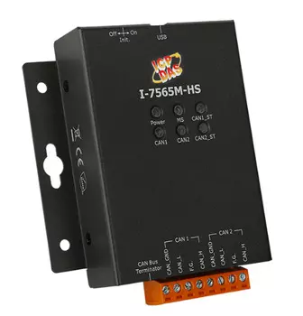 Преобразователь ICP DAS I-7565M-HS CR High Speed USB to 2-port CAN Bus Converter (RoHS)