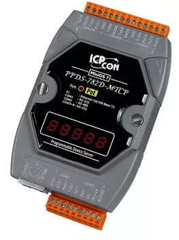 Преобразователь ICP DAS PPDS-782D-MTCP CR Programmable Device Server with PoE, Modbus Gateway, 7 RS-232 ports, 1 RS-485 port and a