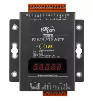 Преобразователь ICP DAS PPDSM-743D-MTCP CR PPDS-743D-MTCP CR with Metal Case