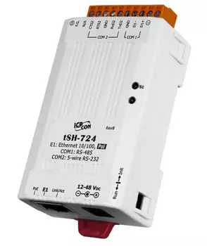 Преобразователь ICP DAS tSH-724 Tiny Serial Port Sharer with PoE and 1 RS-232 and 1 485 Ports (RoHS)