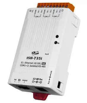 Преобразователь ICP DAS tSH-735i Tiny Serial Port Sharer with PoE and 3 Isolated RS-485 Ports (RoHS)