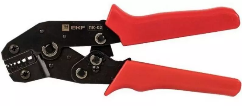 Пресс-клещи EKF pk-02-mas ПК-02 ( 0.25-6.0 мм2 НШвИ НШв) Master