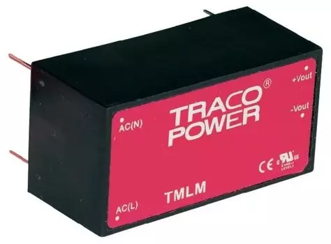 Преобразователь AC-DC сетевой TRACO POWER TMLM 20112 20Watt;12 VDC / 1660 mA;power modules for PCB mount;ing with fully encapsulated plastic case, Low