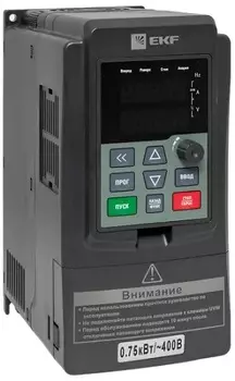 Преобразователь частоты EKF VT100-0R7-3B 0,75/1,5кВт 3х400В VECTOR-100