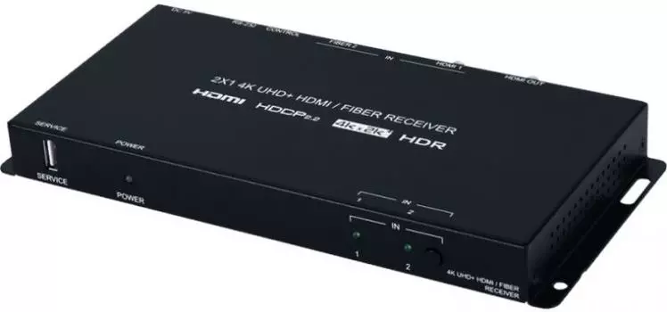 Приемник Cypress CPLUS-21FRX сигналов HDMI 4096x2160/60 (4:2:0) c HDR, HDCP 1.4, 2.0 и EDID из многомодовой оптической линии