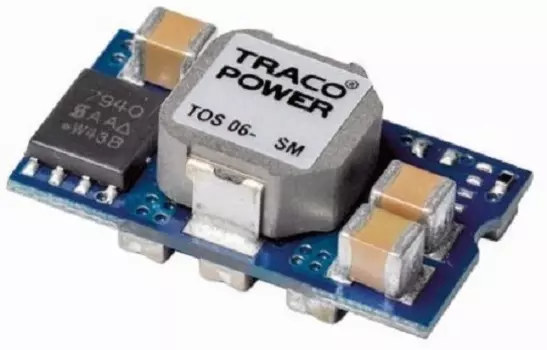 Преобразователь AC-DC сетевой TRACO POWER TOS 06-05SM 630 Ampere;Input:2.4 - 5.5 VDC;Output:3.3 VDC / 6 A;POL switching regulator, SMD or SIP package