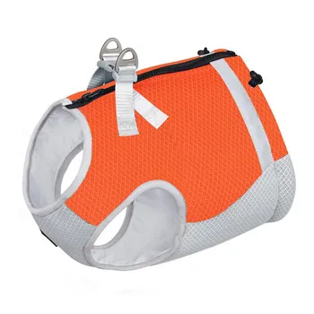 Pet cool clothes, summer cool clothes, breathable cooling clothes, cats and dogs can be towed on the chest and back, outdoor dog walking leash S небесно-голубой